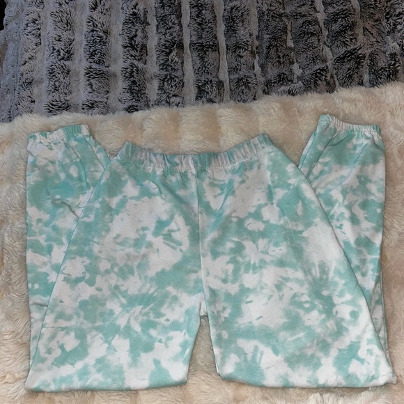 PrettyLittleThing Mint Tie-Dye Joggers - Picture 1 of 2